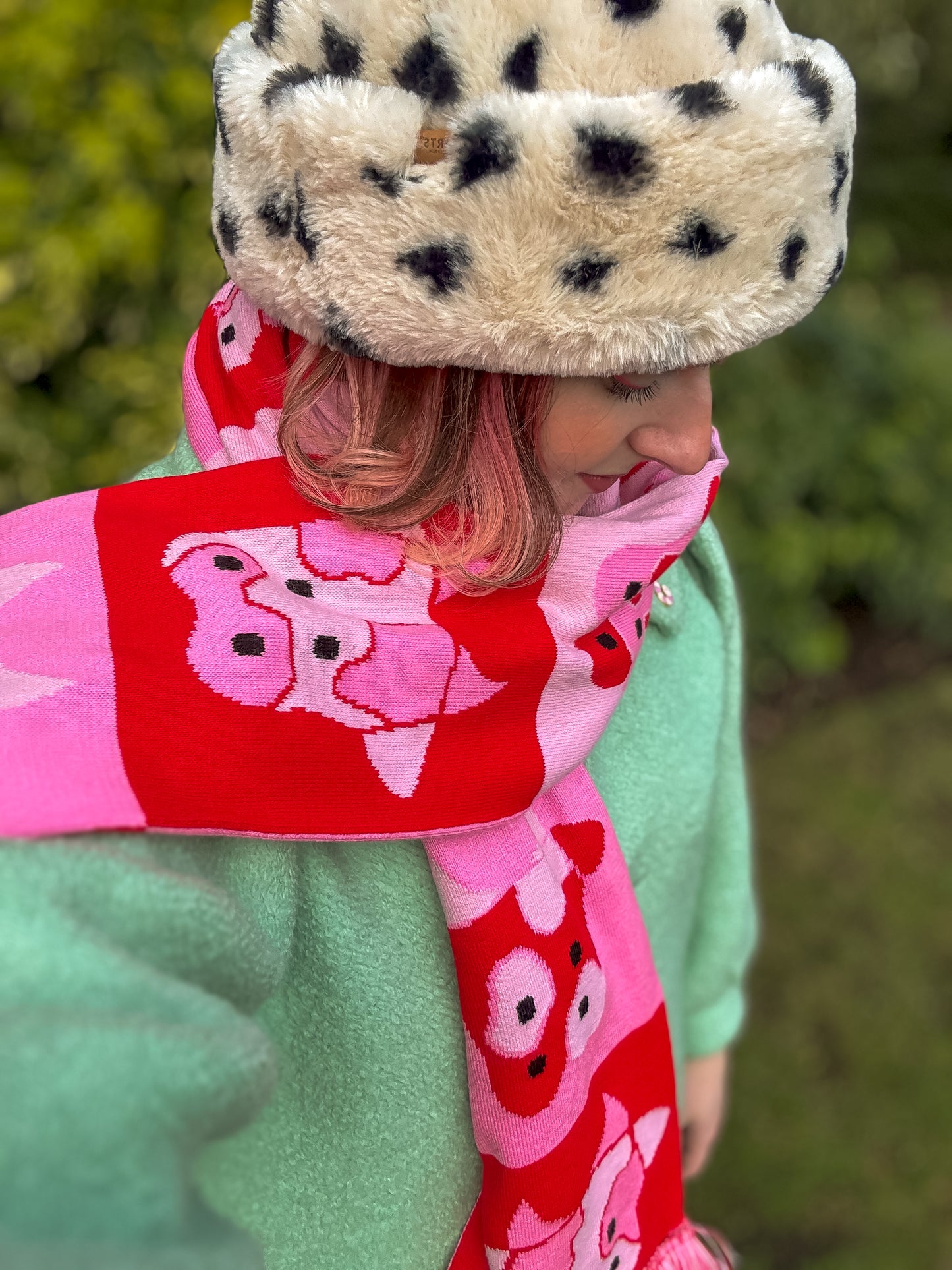 Farmyard Flip Illustrated Scarf