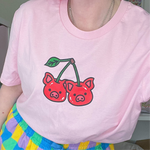 Load image into Gallery viewer, Cherry Pigs Organic Unisex Tee *MADE-TO-ORDER*
