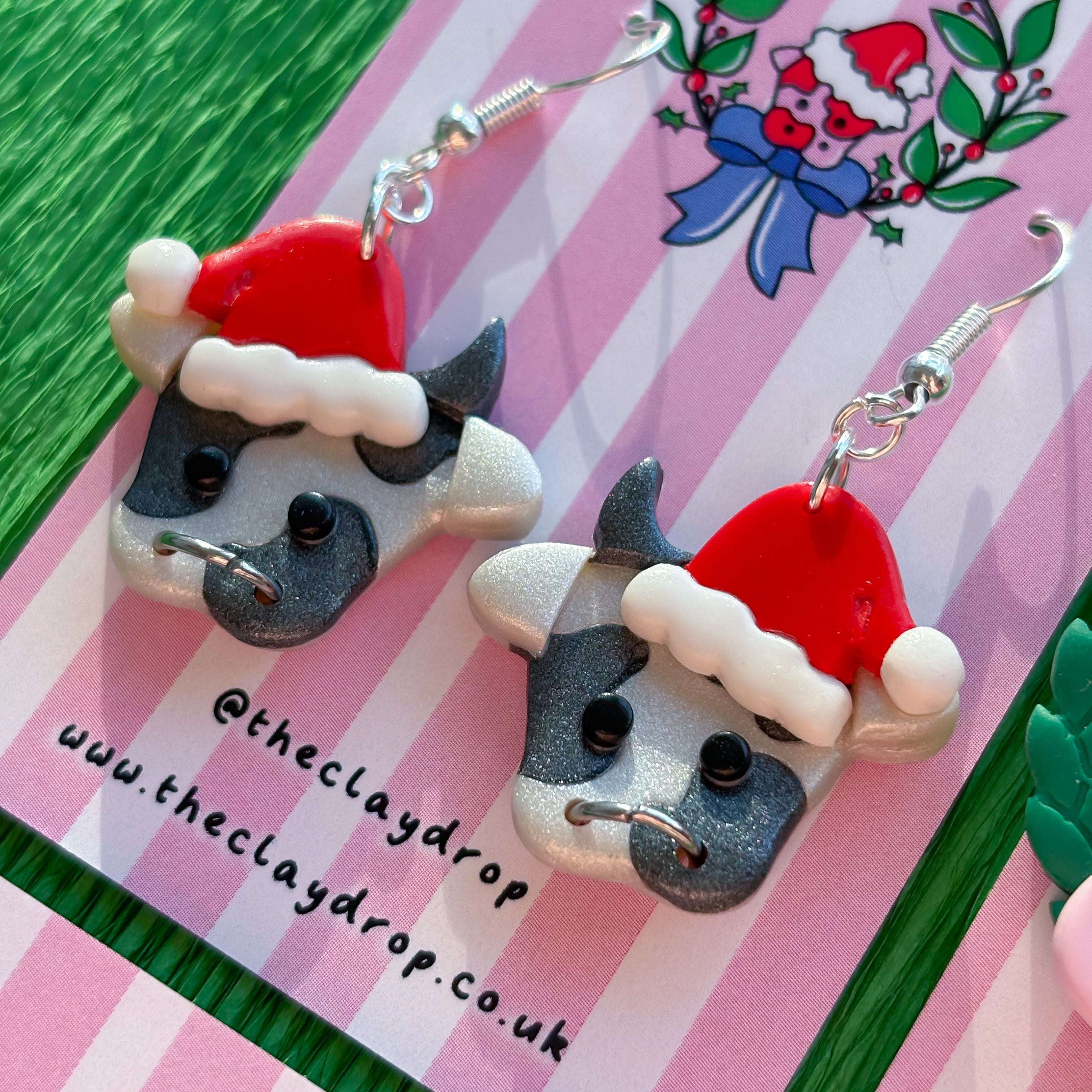 Santa Hat Cows (PREORDER)