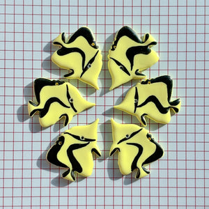 Yellow Angel Fish Earrings