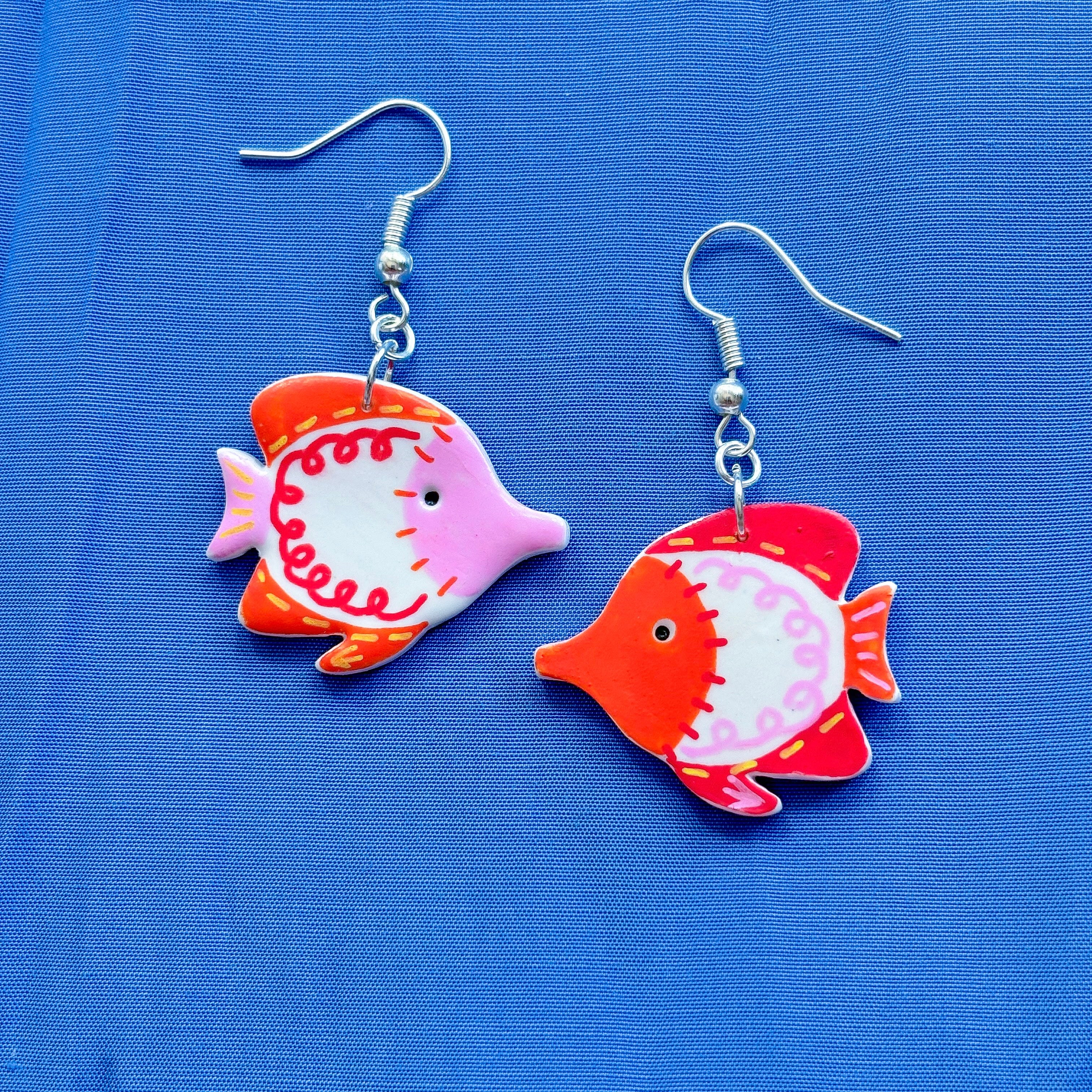 Squiggle Fish Earrings