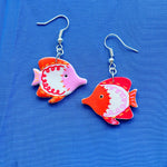 Load image into Gallery viewer, Squiggle Fish Earrings
