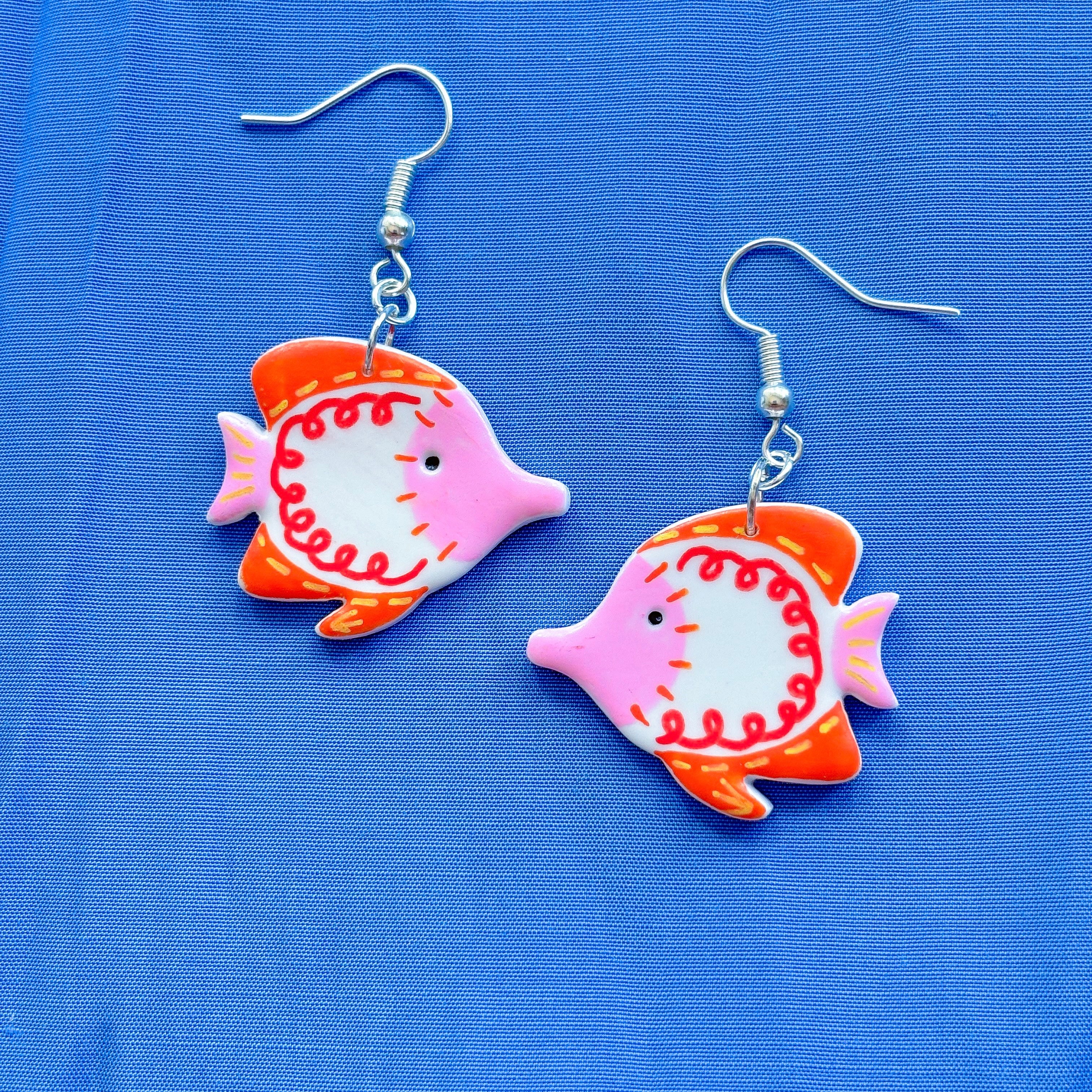 Squiggle Fish Earrings