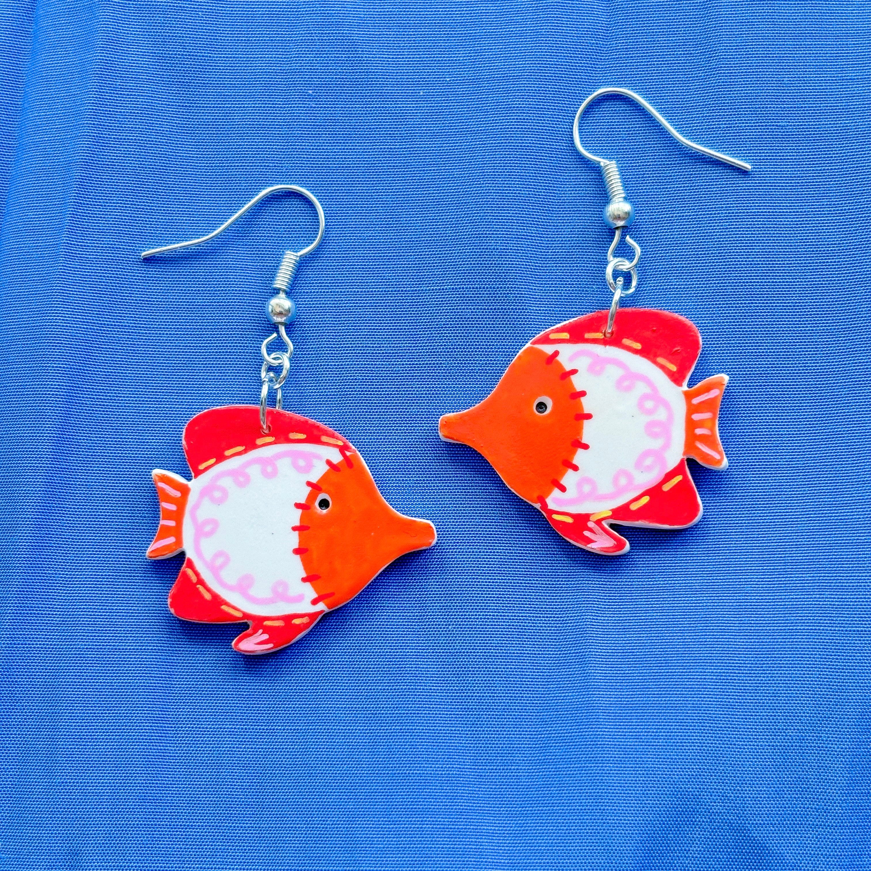 Squiggle Fish Earrings