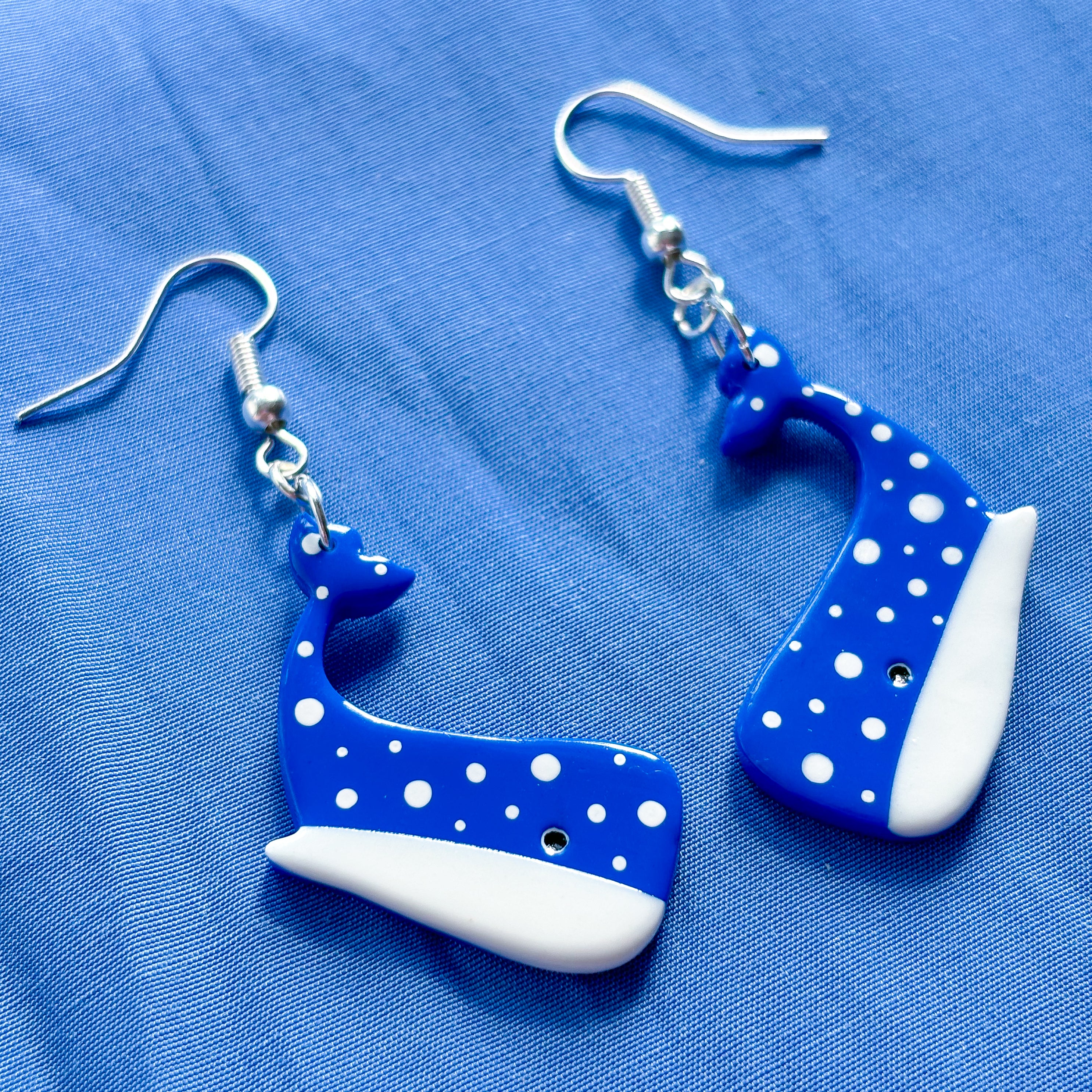 Blue Whale Earrings