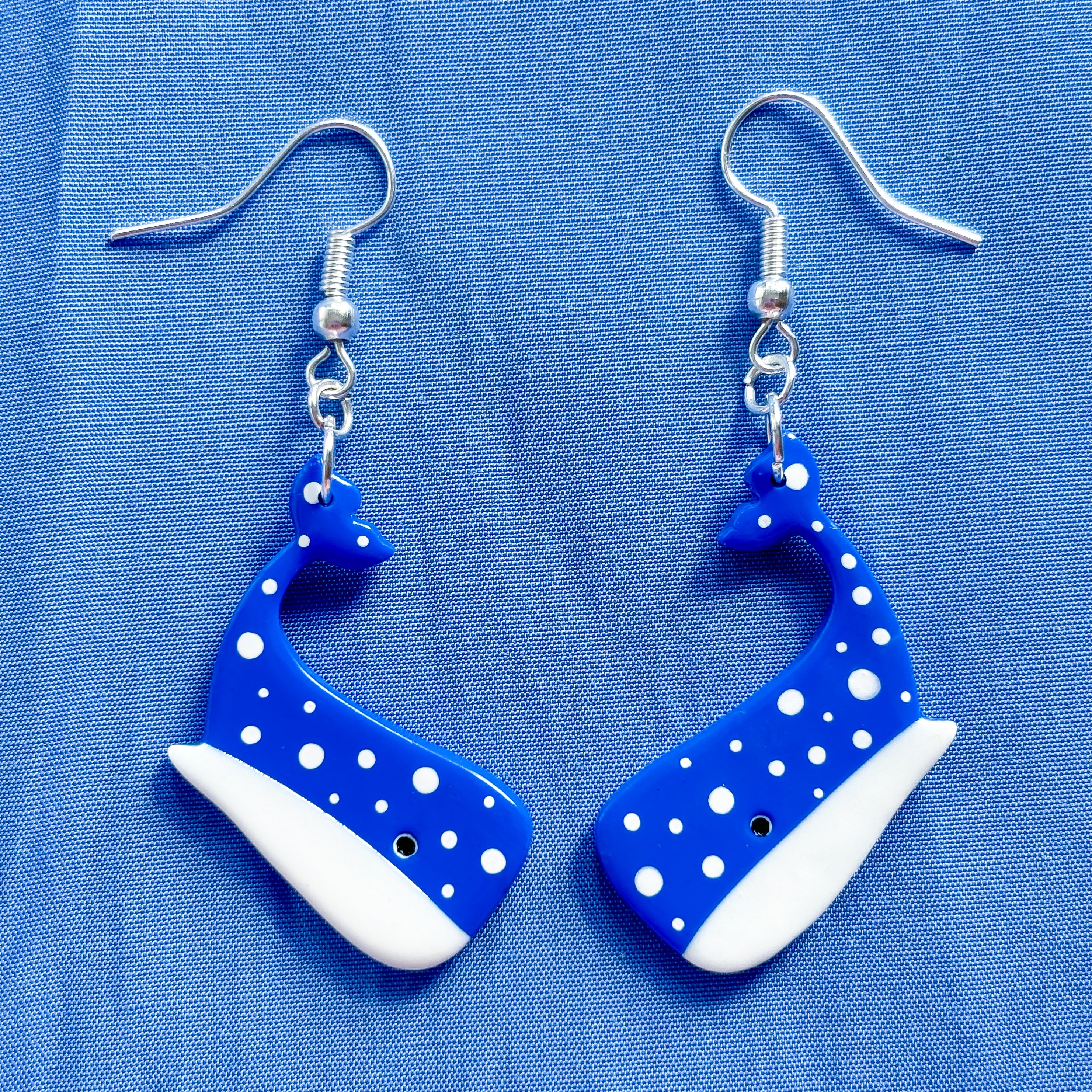 Blue Whale Earrings