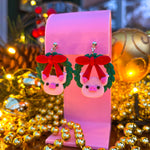 Load image into Gallery viewer, Christmas Wreath Pigs (PREORDER)
