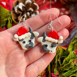 Load image into Gallery viewer, Santa Hat Cows (PREORDER)
