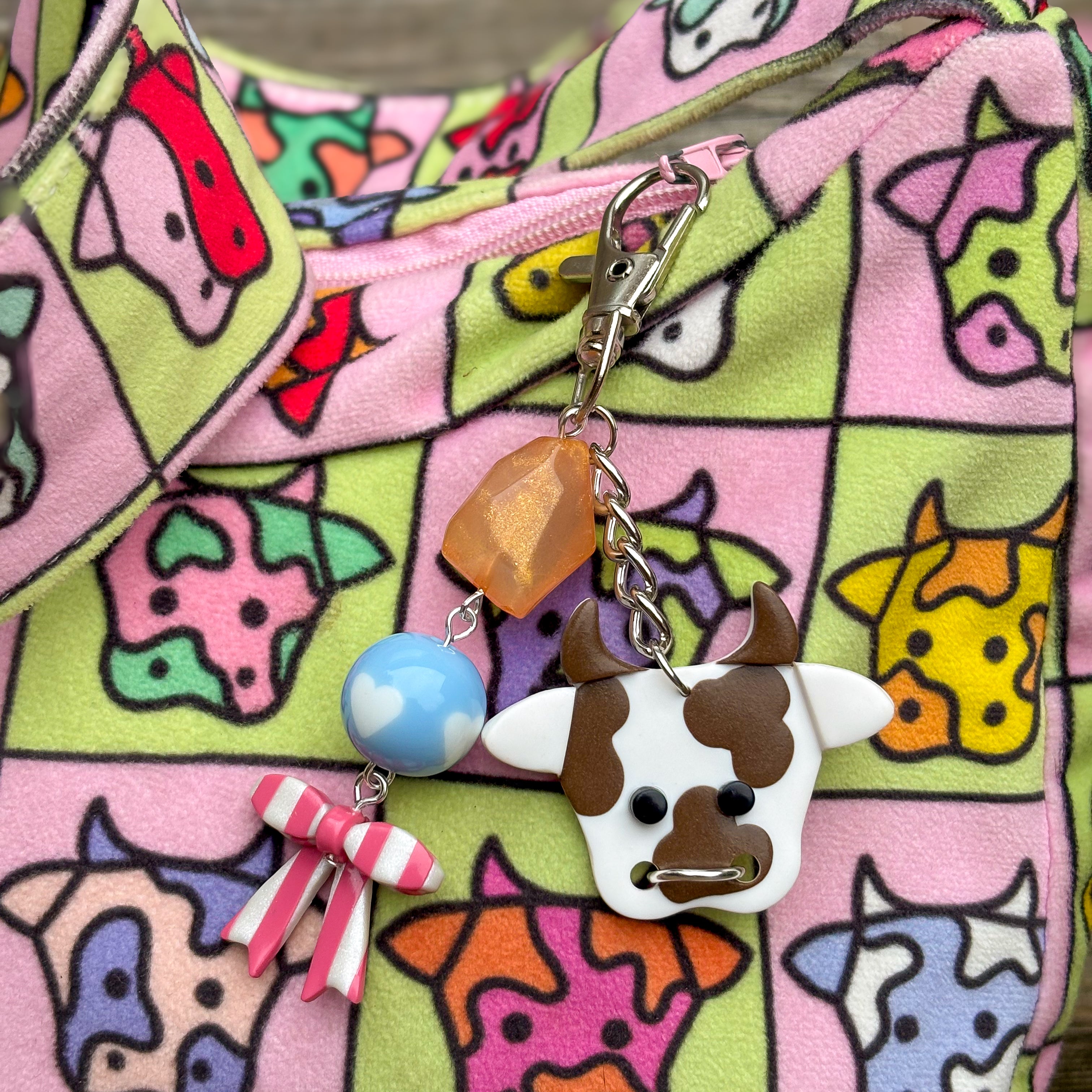 Dorian Cow Bag Charm